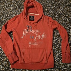 Y2K Vintage American Eagle Outfitters Vibrant Orange Hoodie
